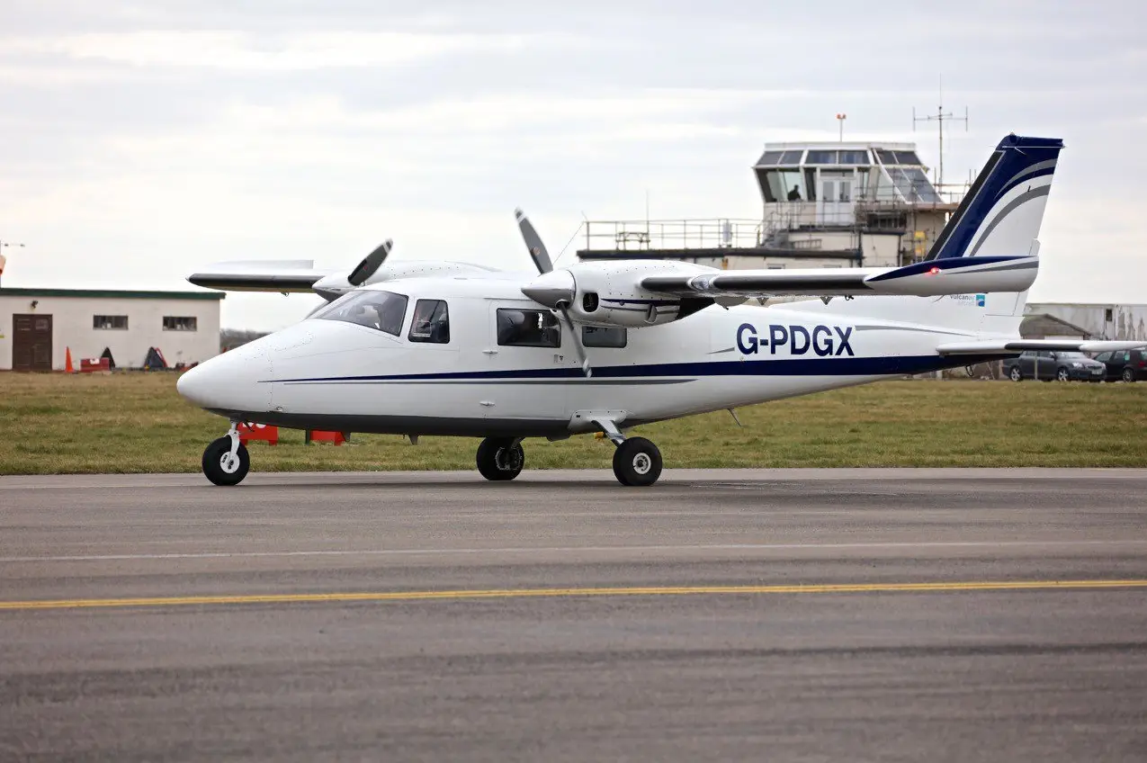 Vulcanair P68 G-PDGX operated by PDG Aviation Services, exterior