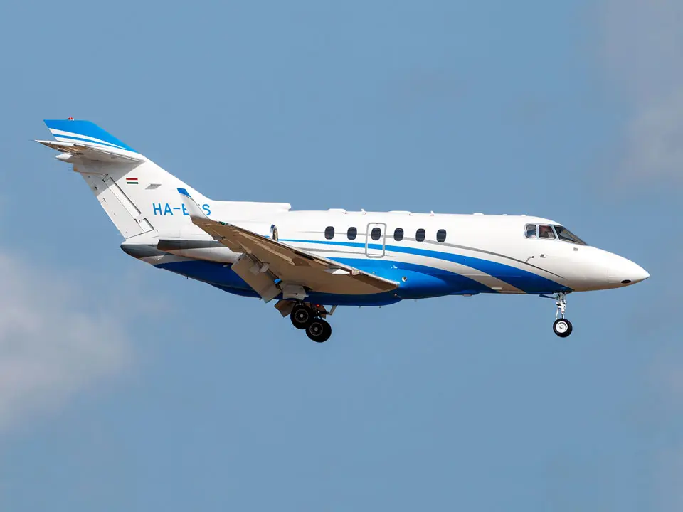 Beechcraft Hawker 800XP HA-BES operated by Fly-Coop Legiszolgaltato Ltd, exterior
