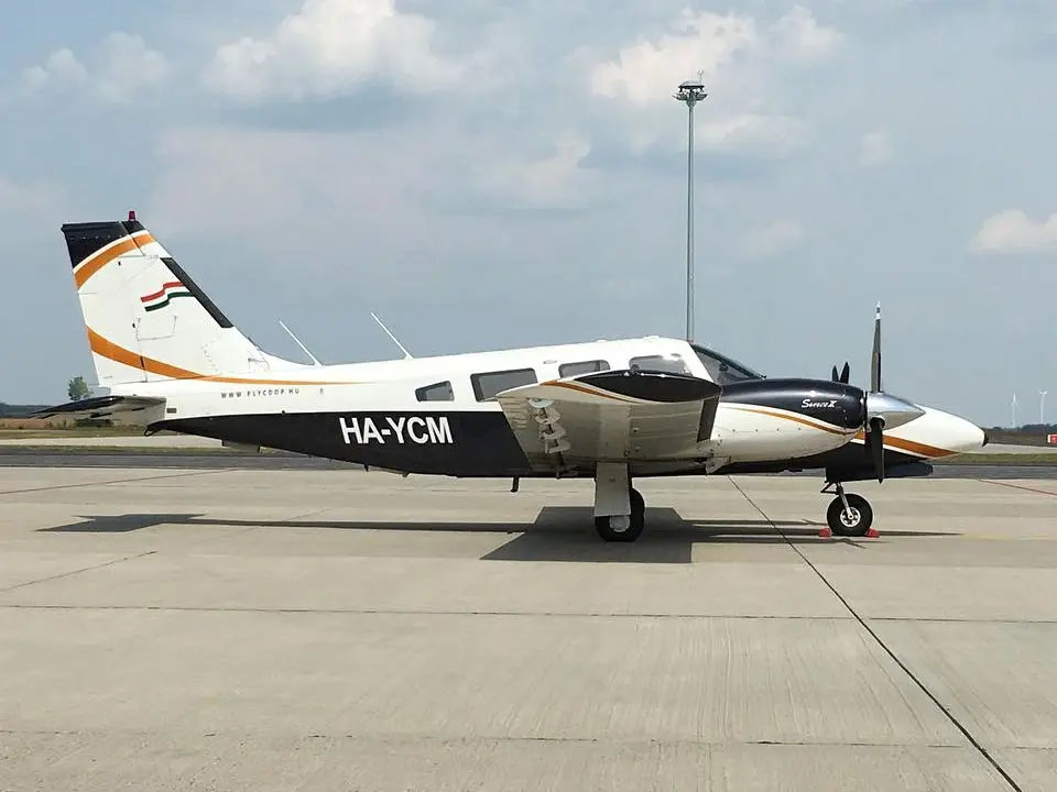 Piper PA-34-200T Seneca II HA-YCM operated by Fly-Coop Legiszolgaltato Ltd, exterior