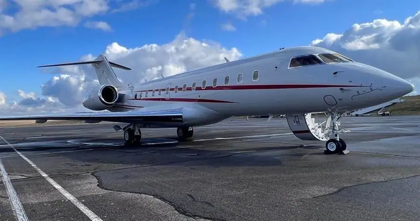 Bombardier Global 5000 HB-JOR operated by Nomad Aviation AG, exterior