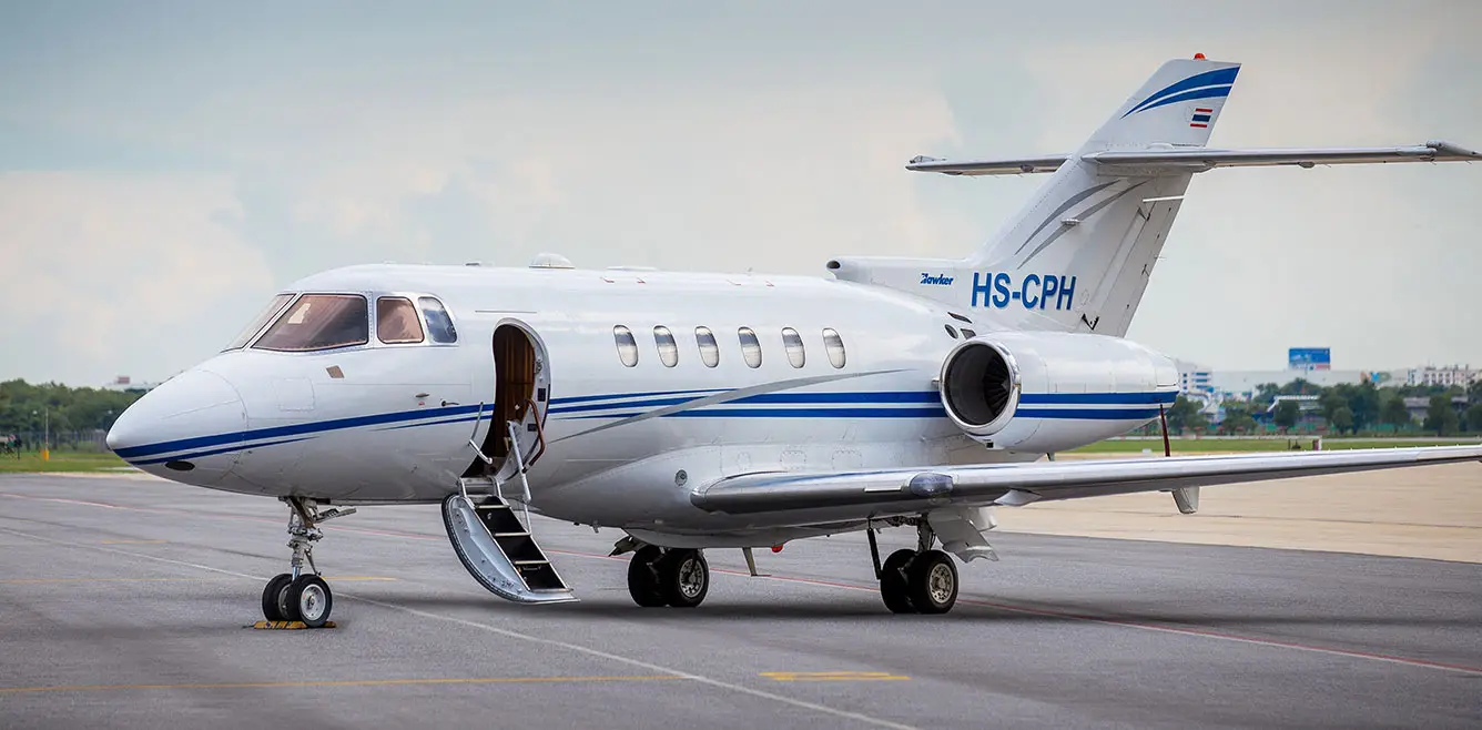 Beechcraft Hawker 800XP HS-CPH operated by Siam Land Flying CO., Ltd (Medical Wings), exterior