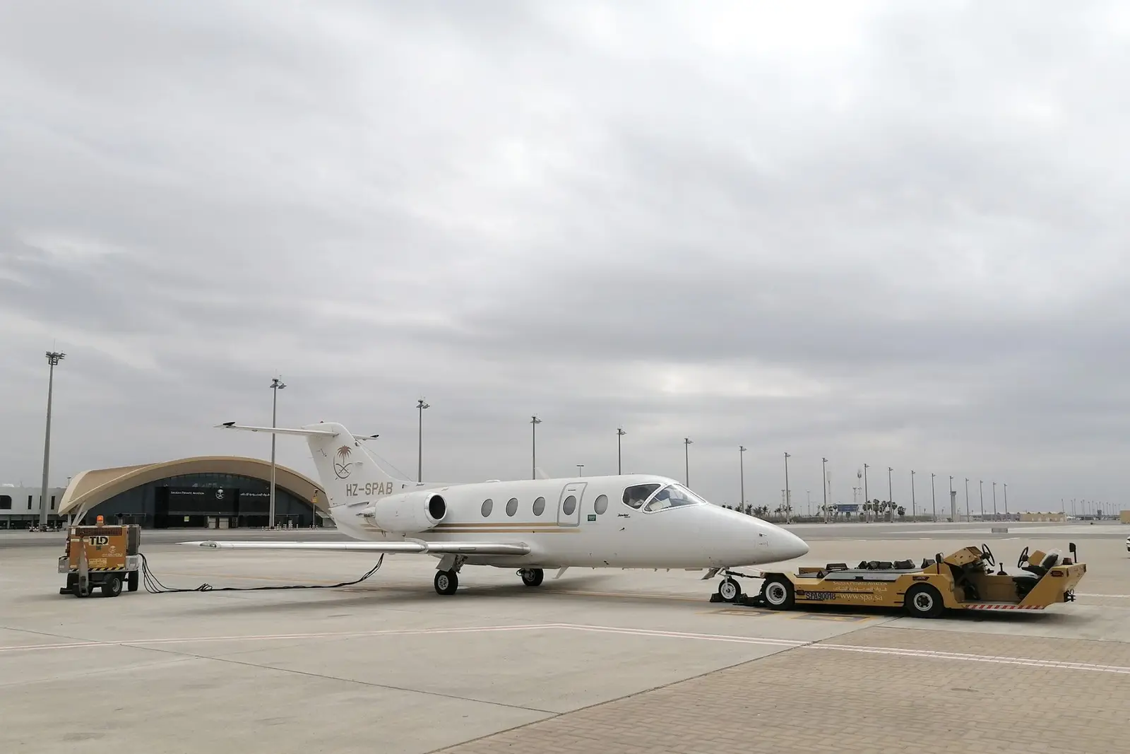 Beechcraft Hawker 400 HZ-SPAB operated by Saudia Private Aviation, exterior