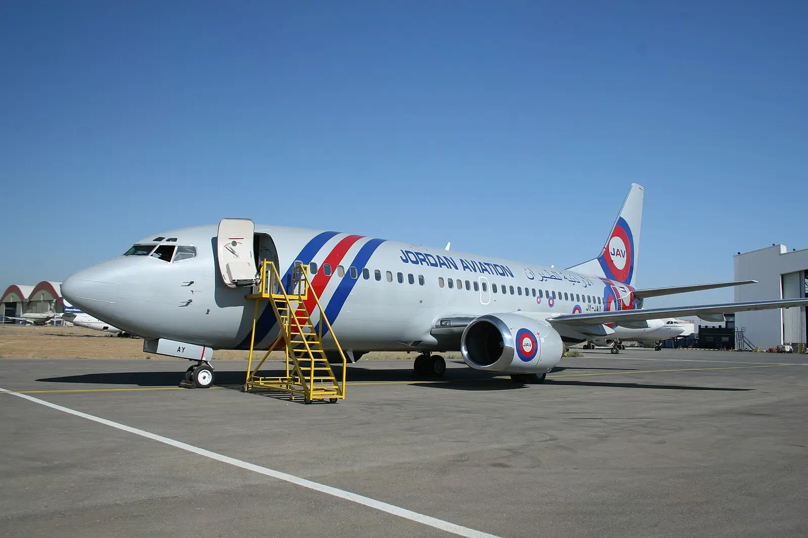 Boeing 767-200 JY-JAI operated by Jordan Aviation, exterior