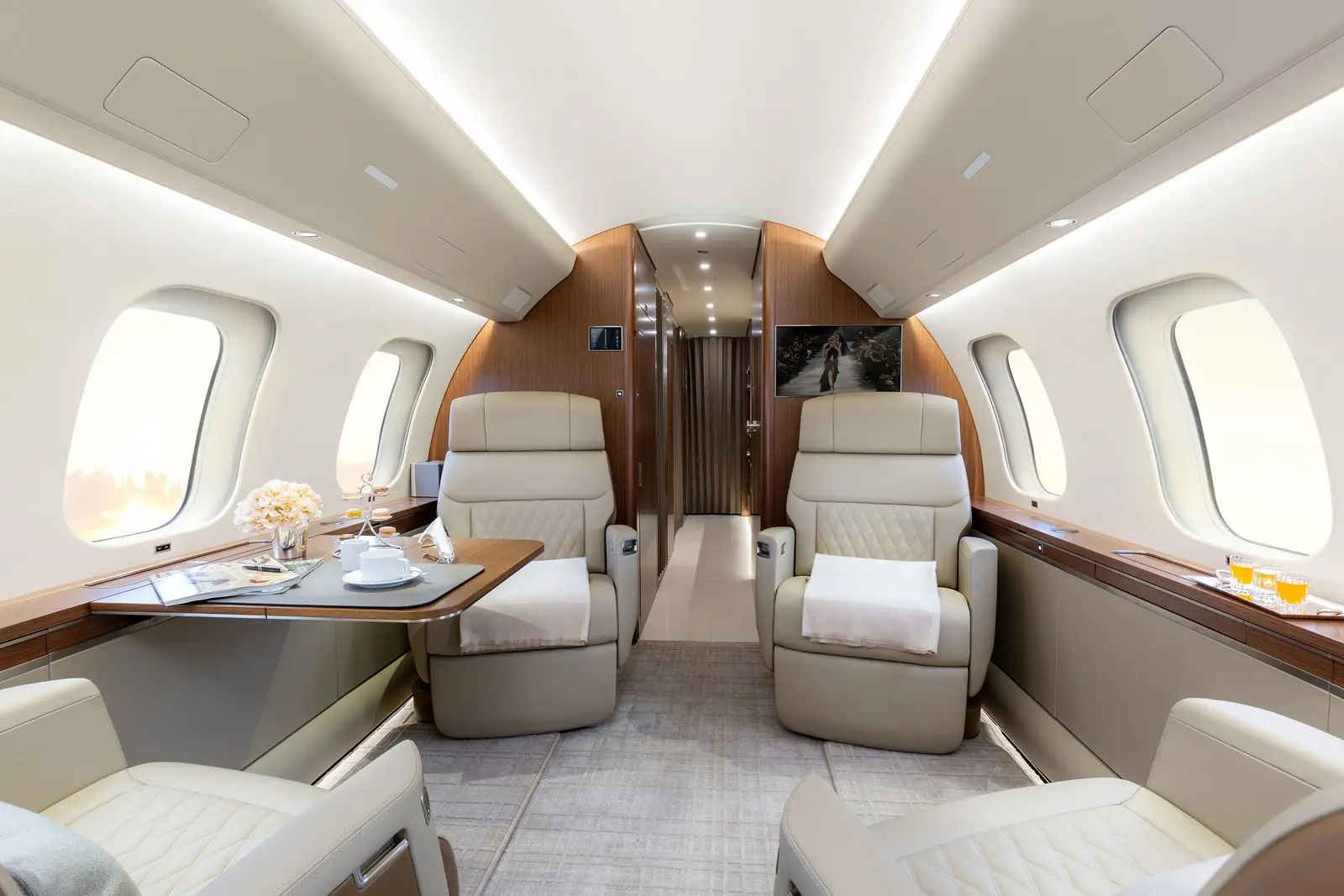 Bombardier Global 7500 LX-ARY operated by Global Jet photo 3