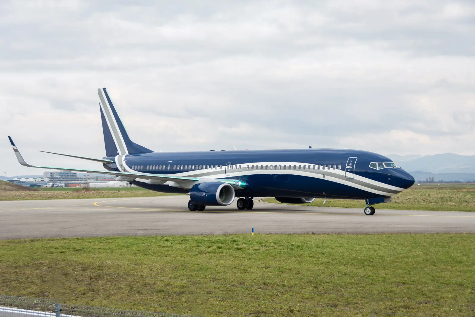 Boeing BBJ3 LX-DIO operated by Global Jet photo 4