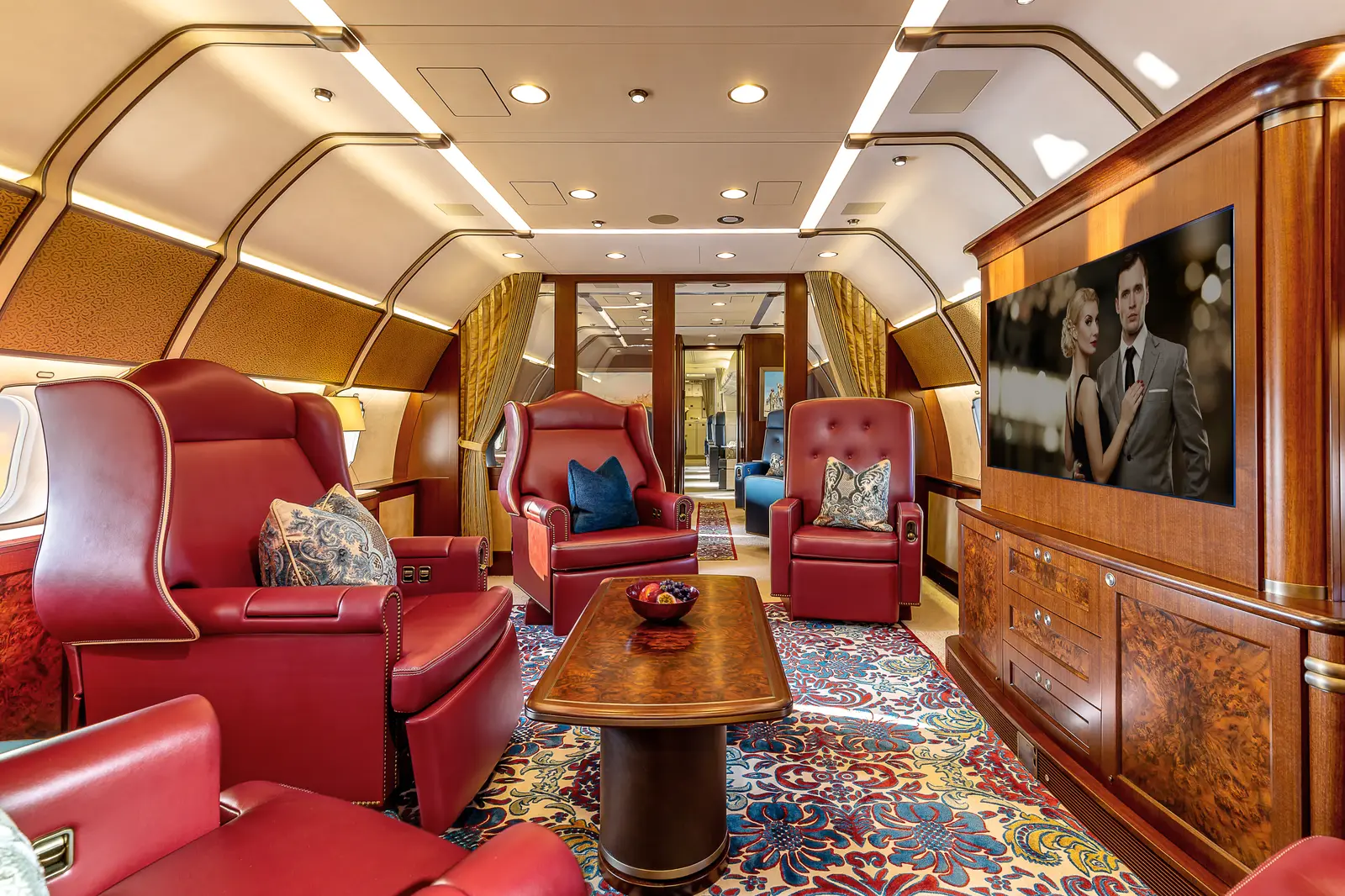 Boeing BBJ3 LX-DIO operated by Global Jet photo 5