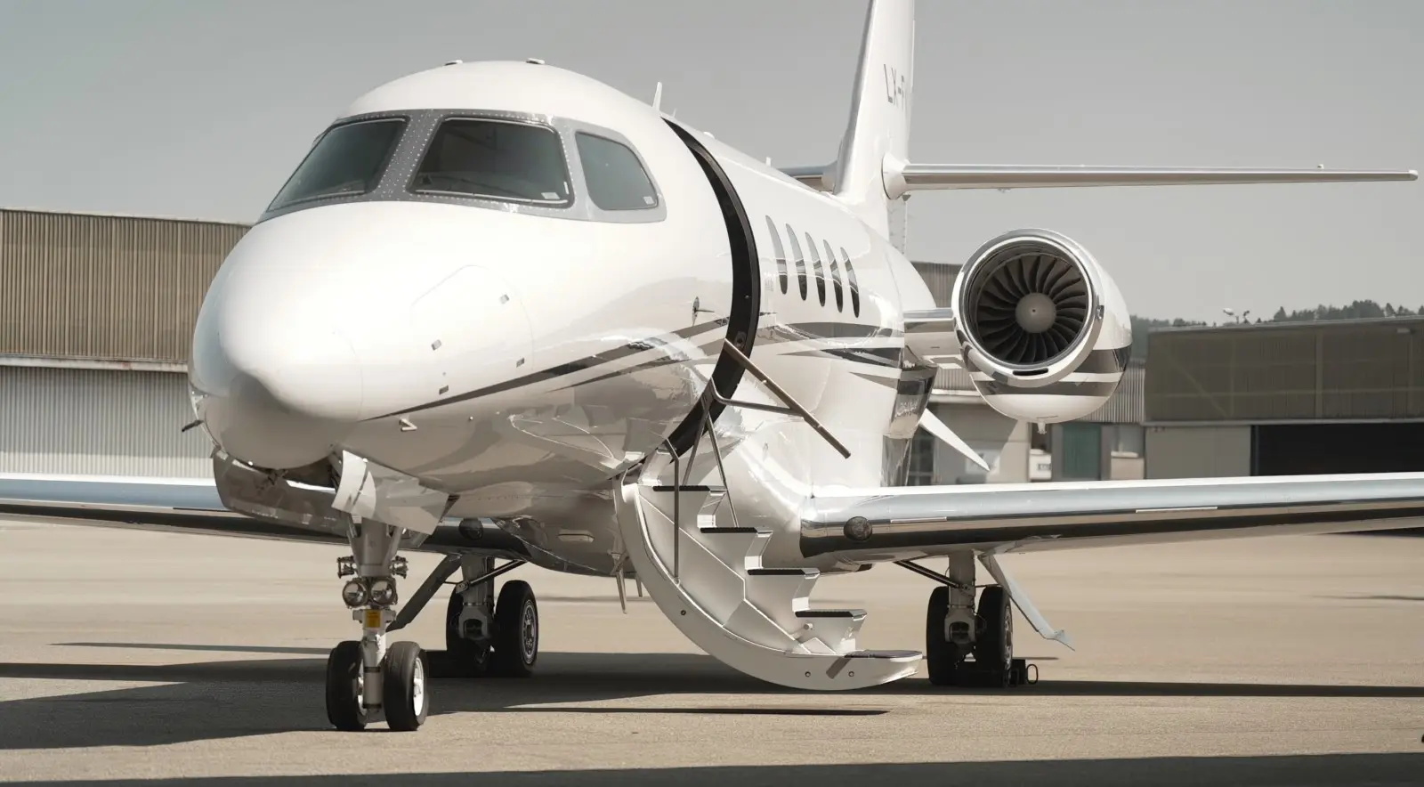 Cessna Citation Latitude LX-FVI operated by Global Jet, exterior