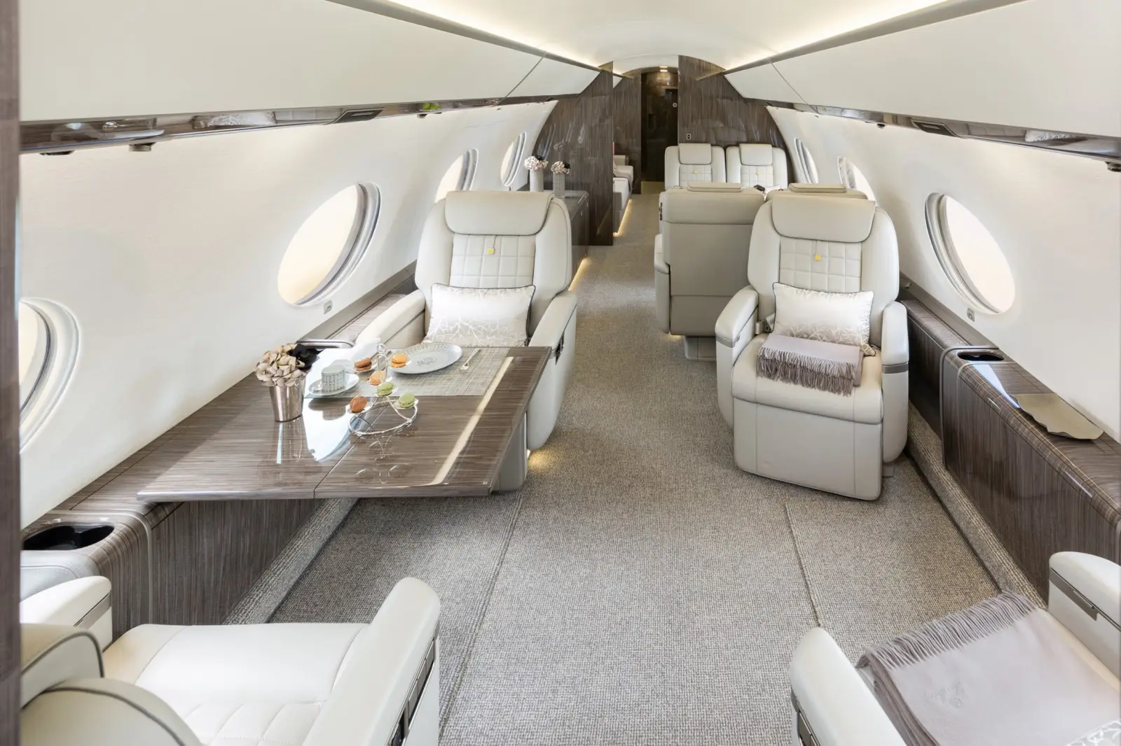 Gulfstream G650ER LX-JLK operated by Global Jet photo 3