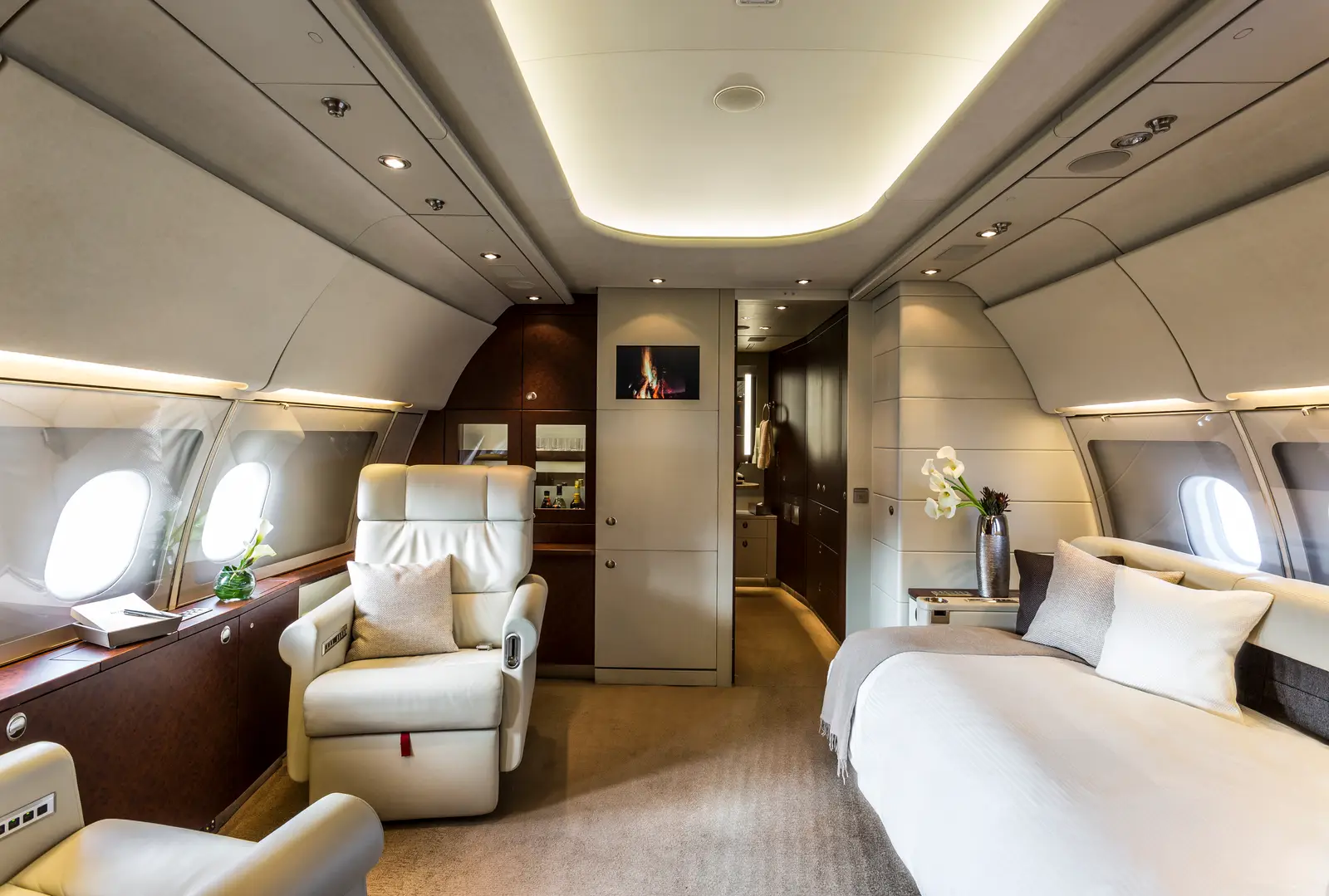 Airbus A318 Elite LX-LTI operated by Global Jet photo 5