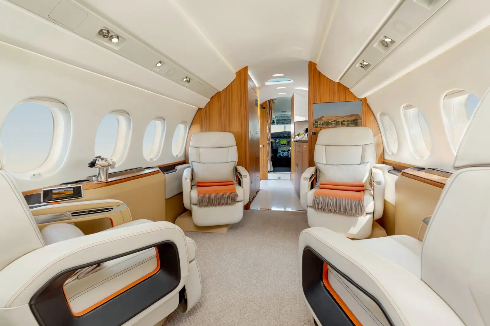 Dassault Falcon 6X LX-TIN operated by Global Jet photo 6