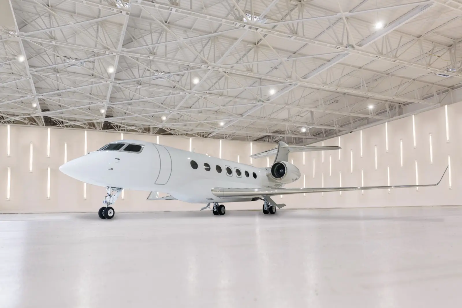 Gulfstream GVII-G600 LX-TTS operated by Global Jet, exterior