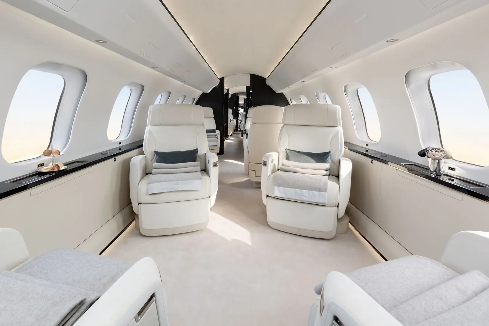 Bombardier Global 8000 LX-UTP operated by Global Jet photo 2