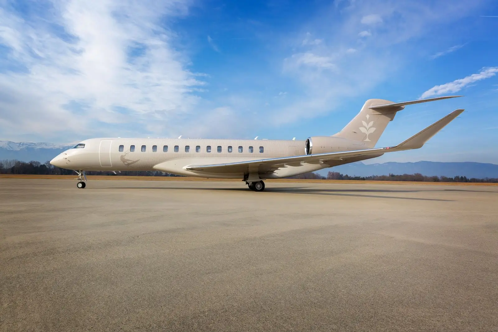 Bombardier Global 8000 LX-UTP operated by Global Jet photo 3