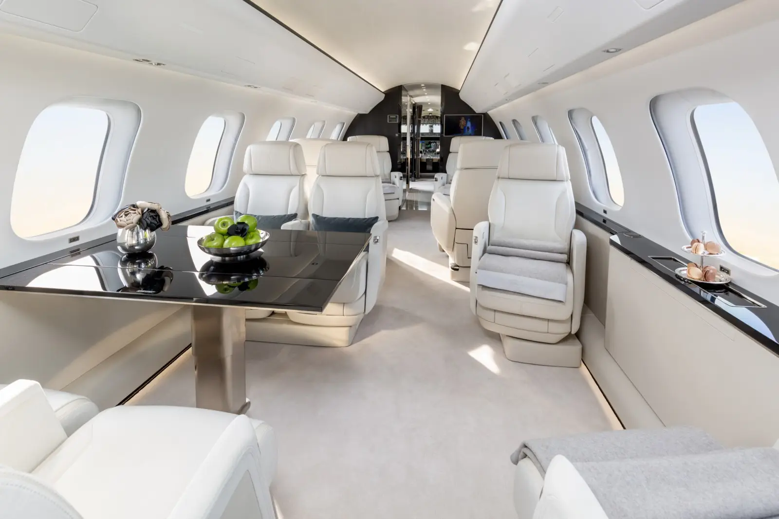 Bombardier Global 8000 LX-UTP operated by Global Jet photo 6