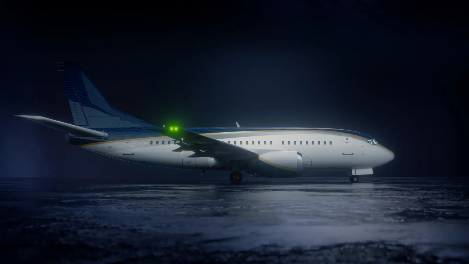 Boeing 737-500 LY-JMS operated by KlasJet, exterior