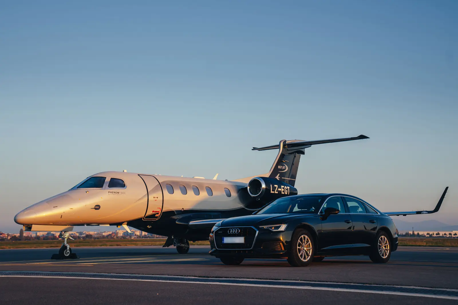 Embraer Phenom 300 LZ-EGT operated by EGT JET LTD., exterior