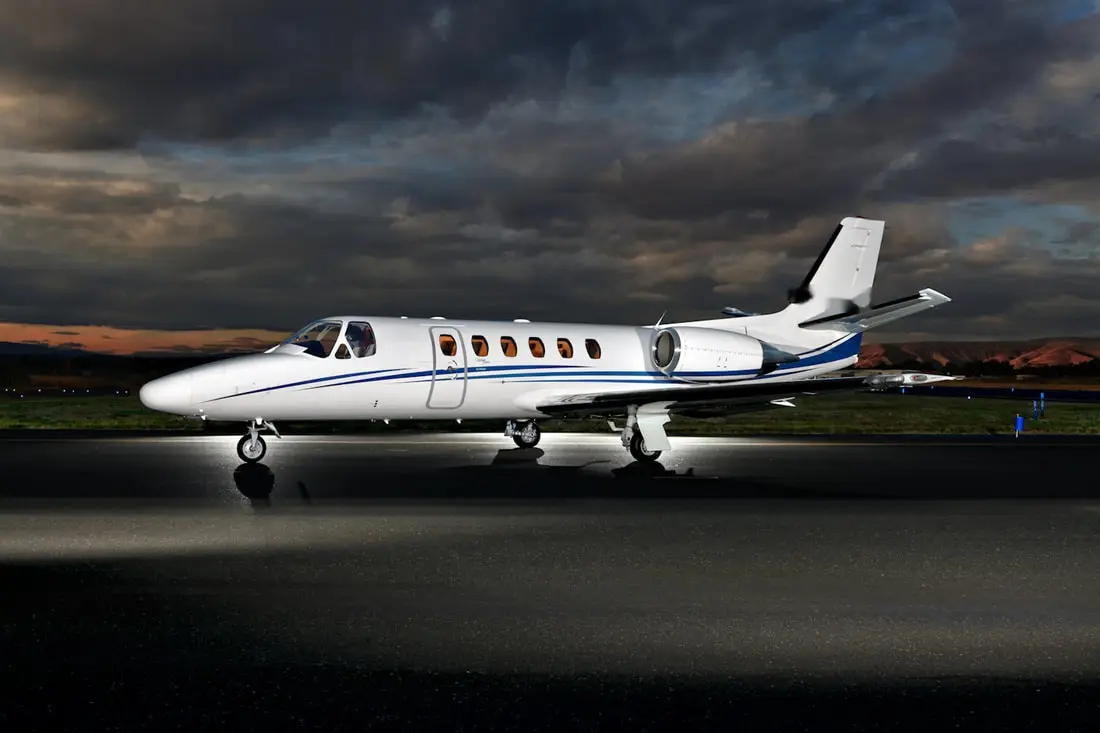 Cessna Citation Bravo N100WT operated by Jet Services, Inc., KMOB photo 3