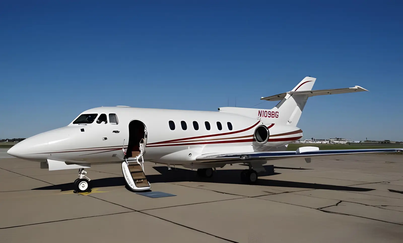 Beechcraft Hawker 700A N109BG operated by Starjet, Inc., exterior