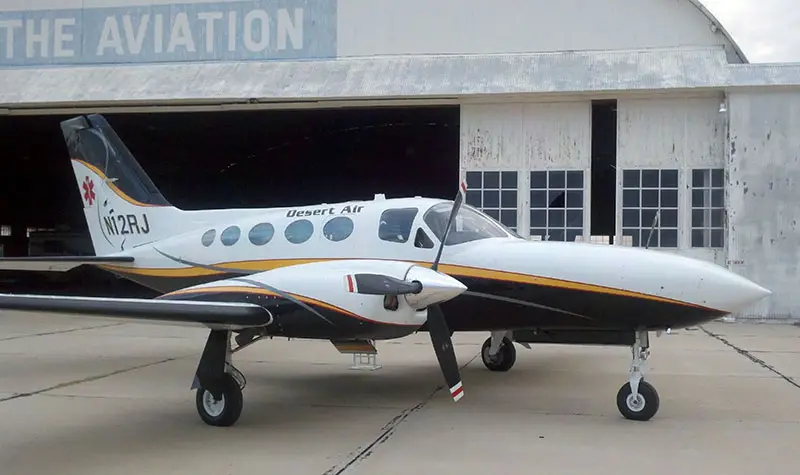 Cessna 421C N12RJ operated by Desert Air Ambulance, exterior