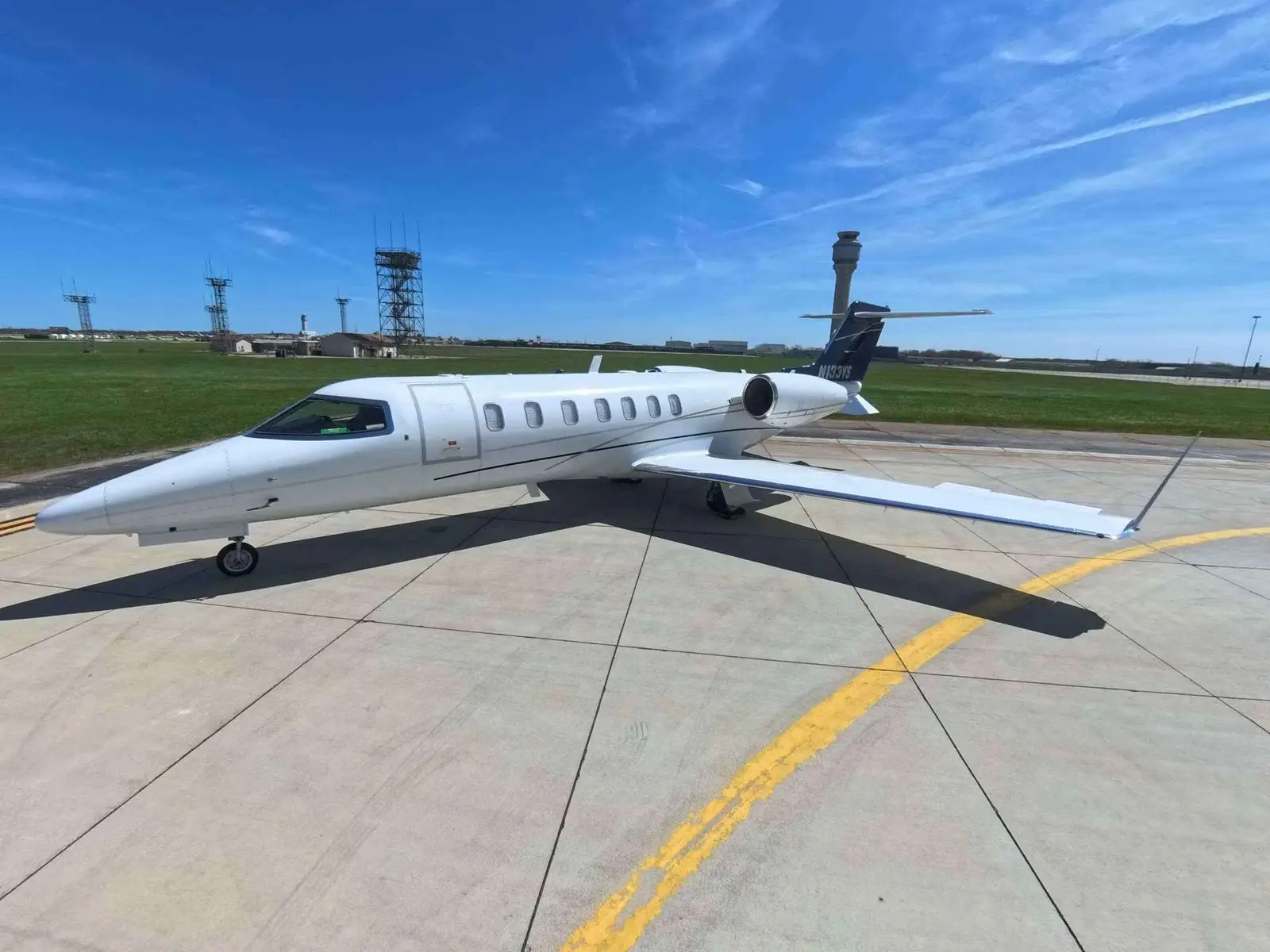 Bombardier Learjet 45 N133VS operated by Sky Quest, LLC, KCLE, exterior