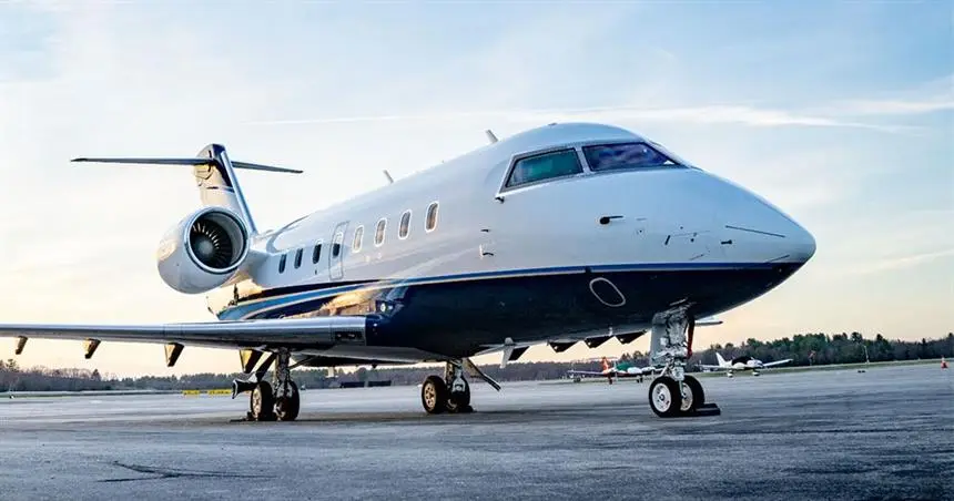 Bombardier Challenger 604 N135SM operated by Solairus Aviation, exterior
