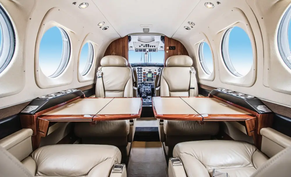 Beechcraft King Air C90B N140H operated by Modesto Jet photo 3