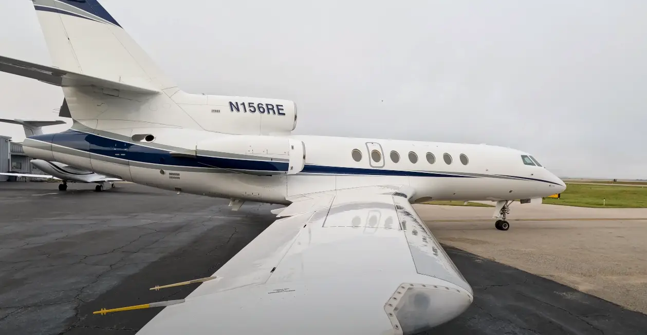 Dassault Falcon 50 N156RE operated by AirStat, Inc., KHQU photo 4