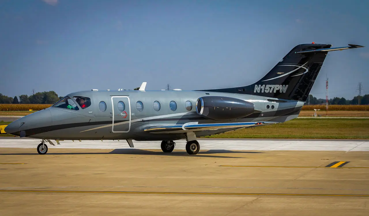Nextant 400XT N157PW operated by B. Coleman Aviation, exterior