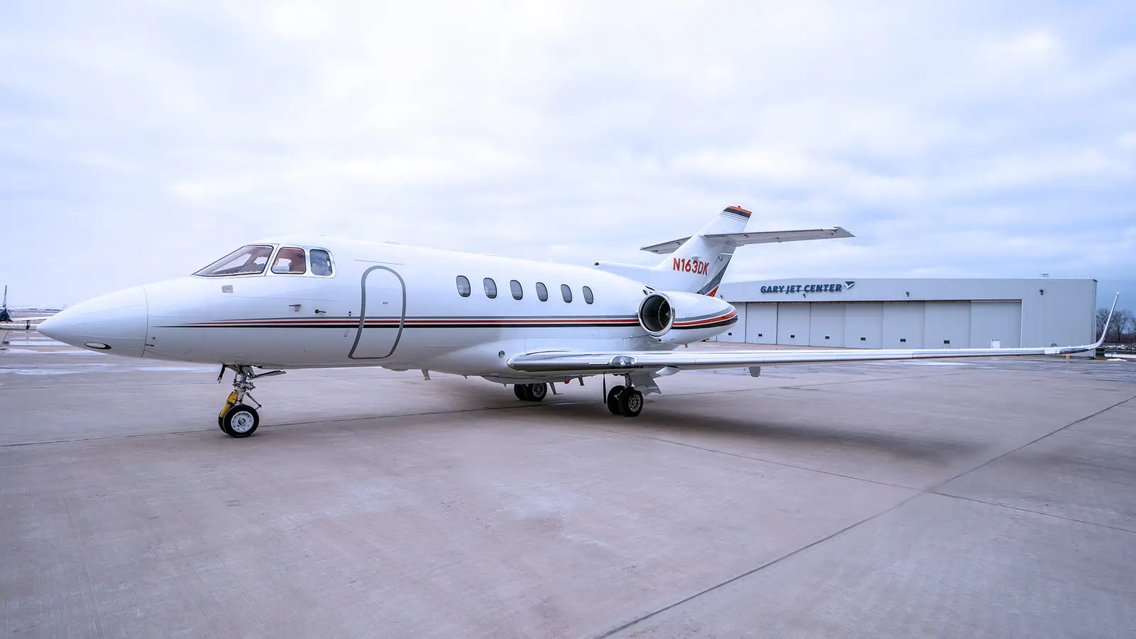 Beechcraft Hawker 900XP N163DK operated by Gary Jet Center, exterior