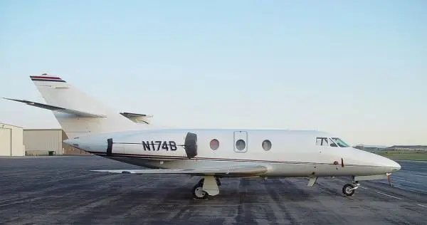 Dassault Falcon 10 N174B operated by Club Jet Charter, LLC, exterior