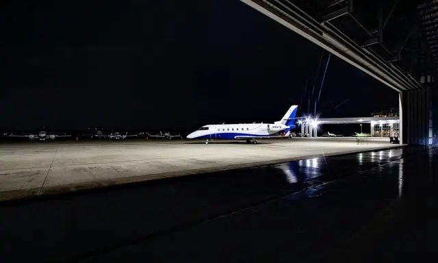 Gulfstream G200 N184TB operated by Wing Aviation Charter Services, LLC, exterior