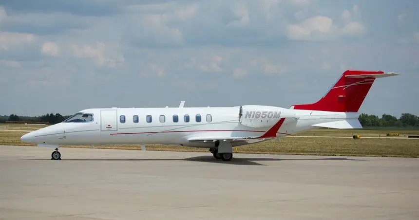 Bombardier Learjet 75 N1850M operated by Northern Jet Management, Inc., exterior