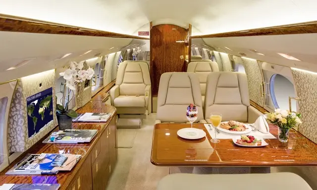 Gulfstream IV N18TD operated by STAJets, KSEE photo 3