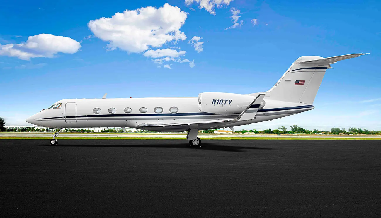 Gulfstream IV-SP N18TV operated by Journey Aviation, LLC, exterior