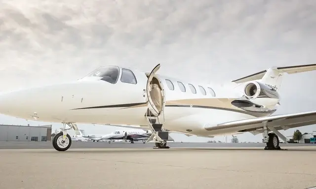 Cessna Citation CJ2 N200FT operated by Davinci Jets, LLC, KCLT, exterior