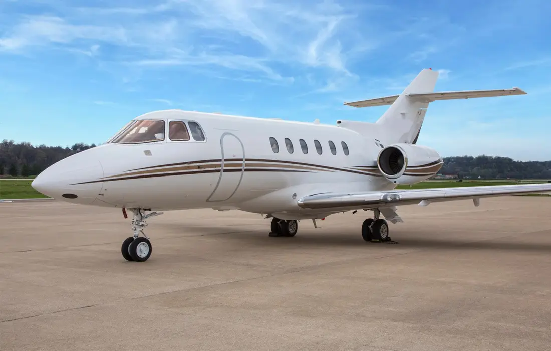 Beechcraft Hawker 750 N209HP operated by SpiritJets, LLC, exterior