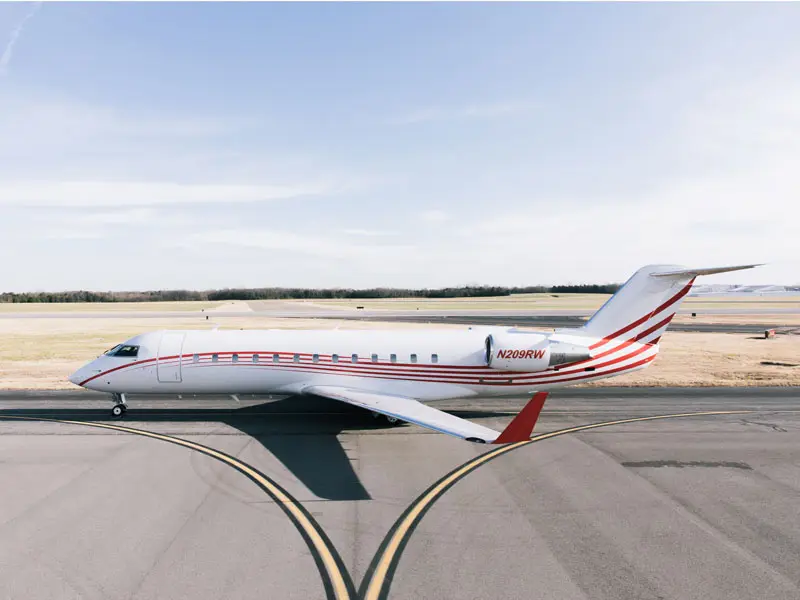 Bombardier CRJ-200 N209RW operated by Contour Aviation, exterior