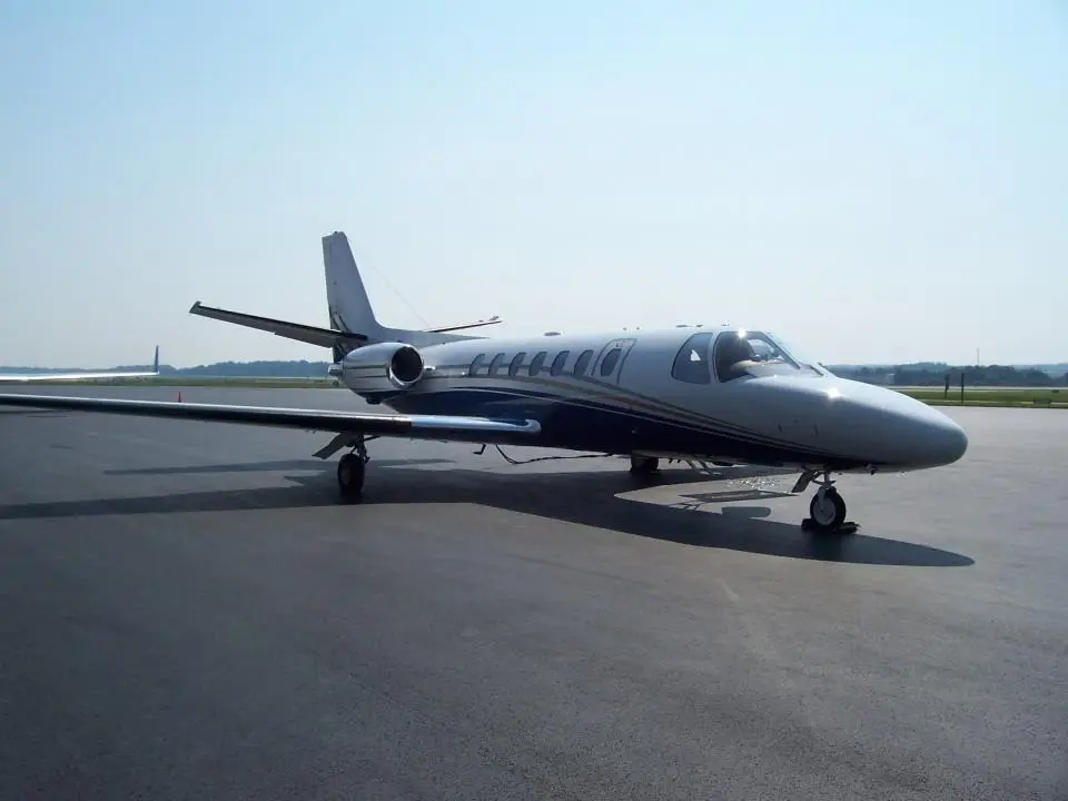 Cessna Citation V N210CM operated by Aitheras Aviation Group, LLC, KCLT, exterior