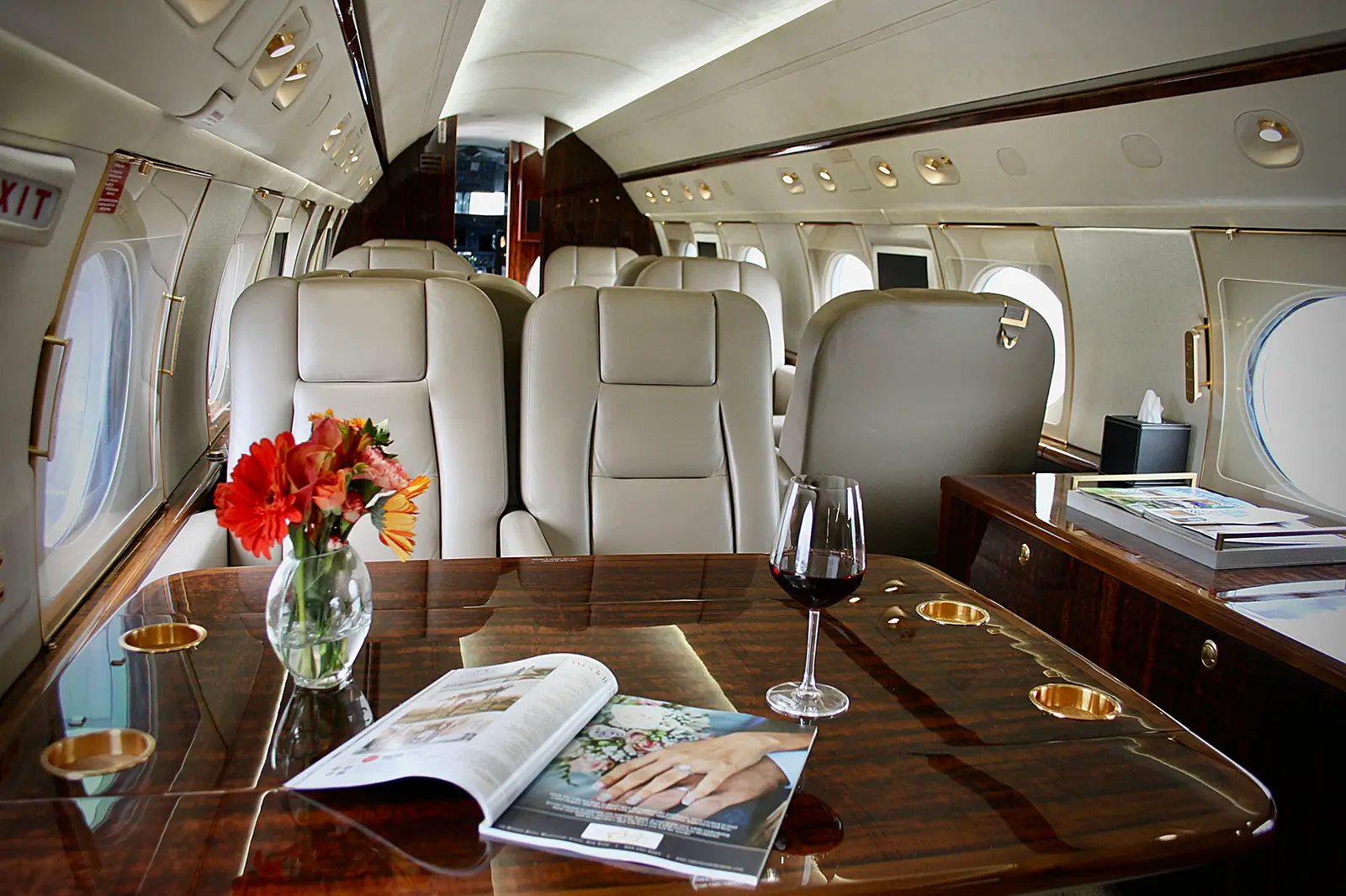 Gulfstream V N215BB operated by Lyon Aviation, Inc. photo 2