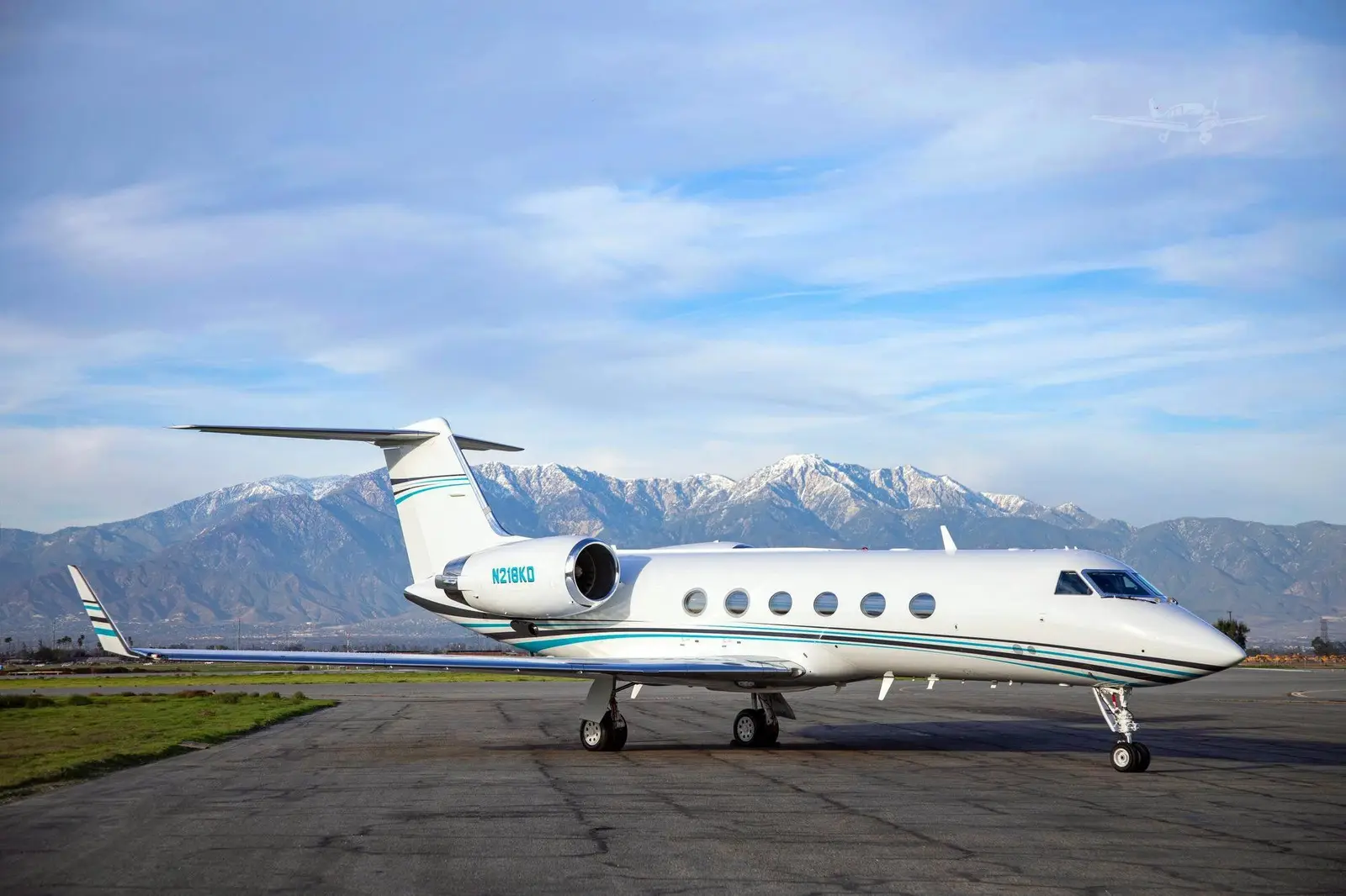 Gulfstream IV N218KD operated by Jet Up Aviation, KSEE, exterior