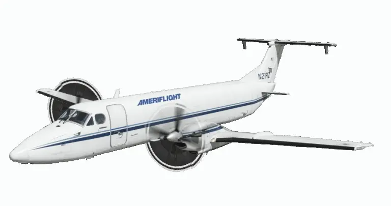 Beechcraft 1900C N21RZ operated by Ameriflight, LLC, exterior