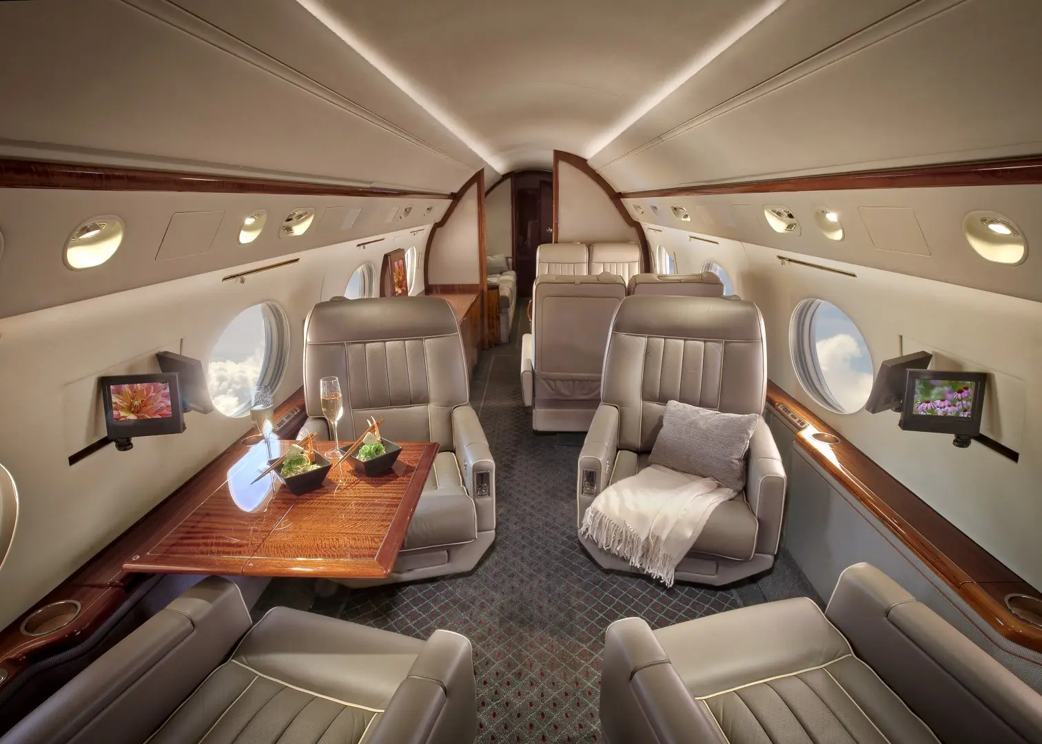 Gulfstream V N222LX operated by Trans-Exec Air Service, Inc. photo 6