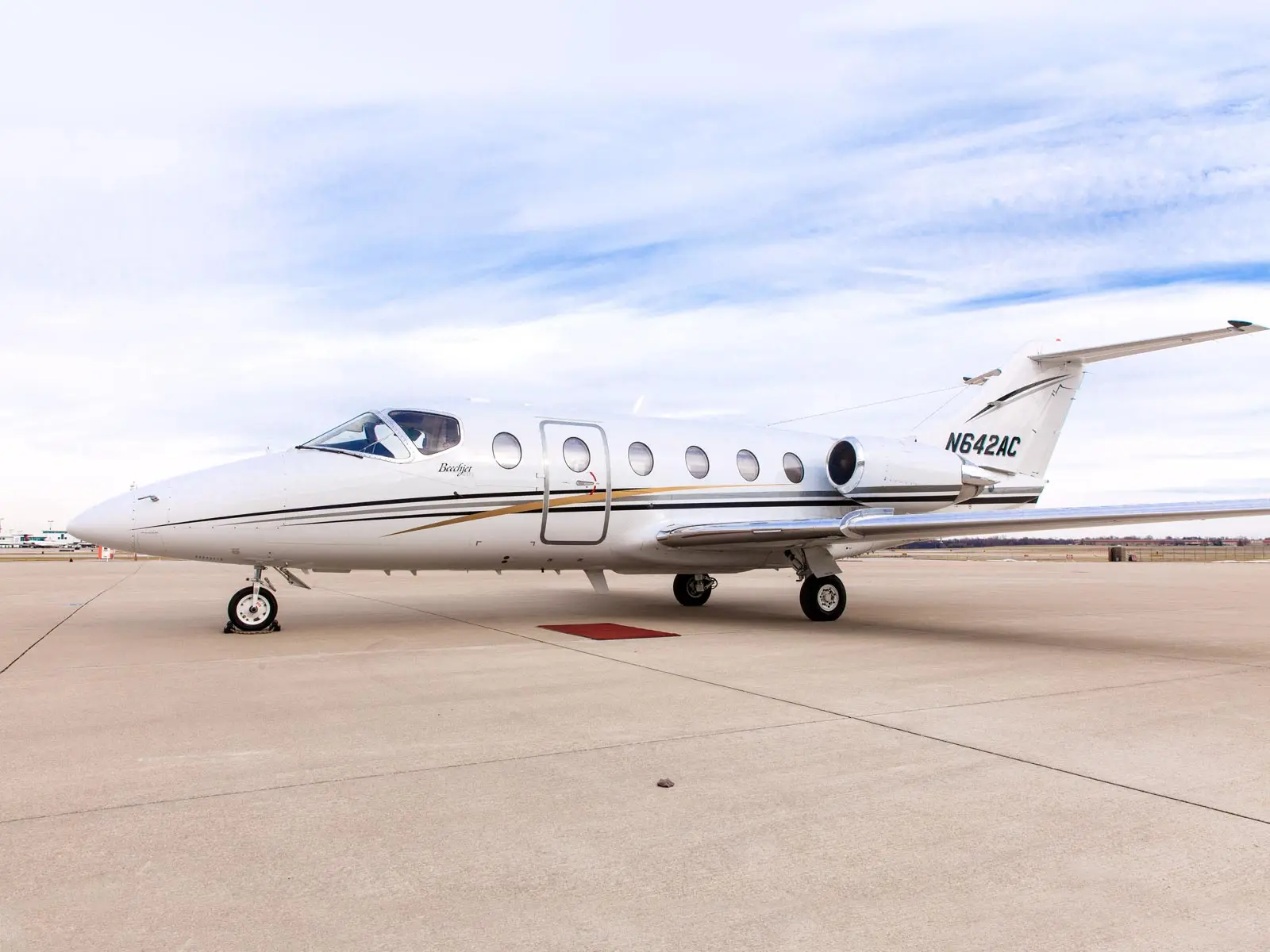 Beechcraft Beechjet 400A N228SB operated by Lyddon Aero Center, exterior