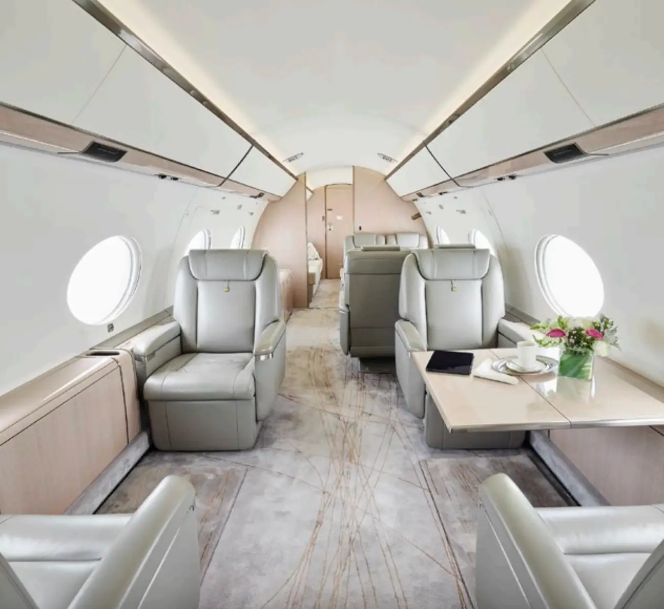 Gulfstream G650ER N228ZD operated by Jet Aviation Flight Services, Inc. photo 3