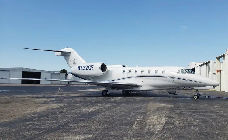Cessna Citation X N232CF operated by Charter Airlines, LLC, exterior