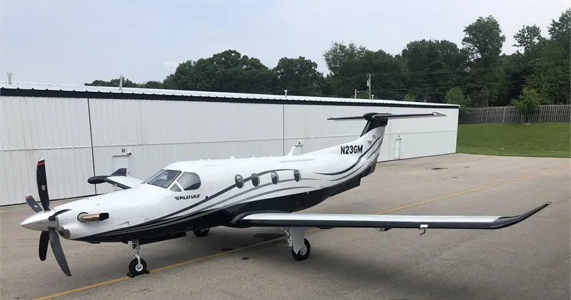 Pilatus PC-12/47 NG N23GM operated by Tradewind Aviation, exterior
