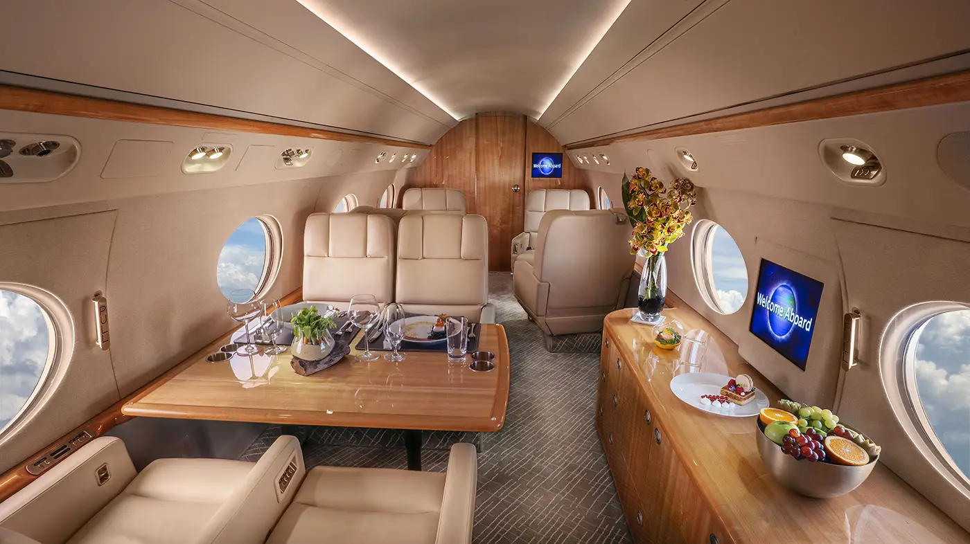 Gulfstream G550 N242GM operated by Trans-Exec Air Service, Inc. photo 5