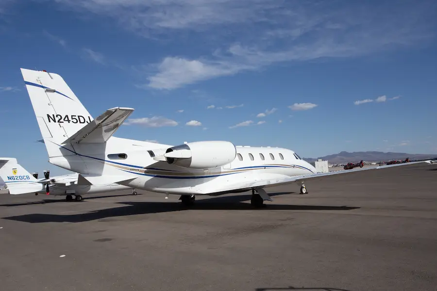 Cessna Citation Excel N245DJ operated by Cirrus Aviation Services, exterior