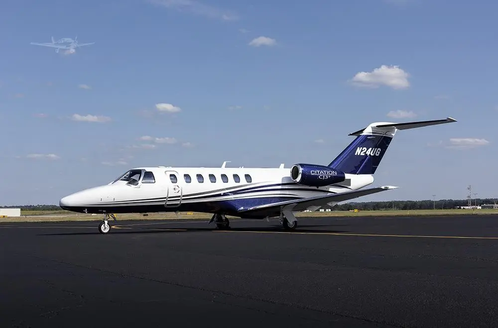 Cessna Citation CJ3+ N24UG operated by Northern Jet Management, Inc., exterior