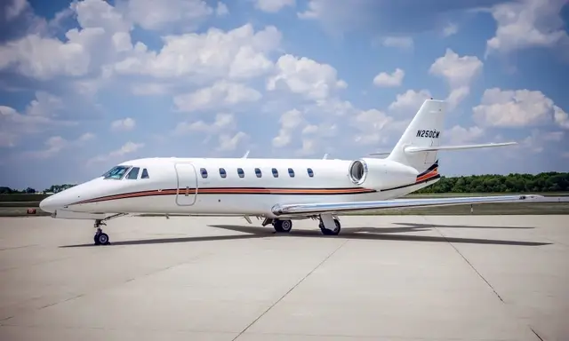 Cessna Citation Sovereign N250CM operated by Northern Jet Management, Inc., exterior
